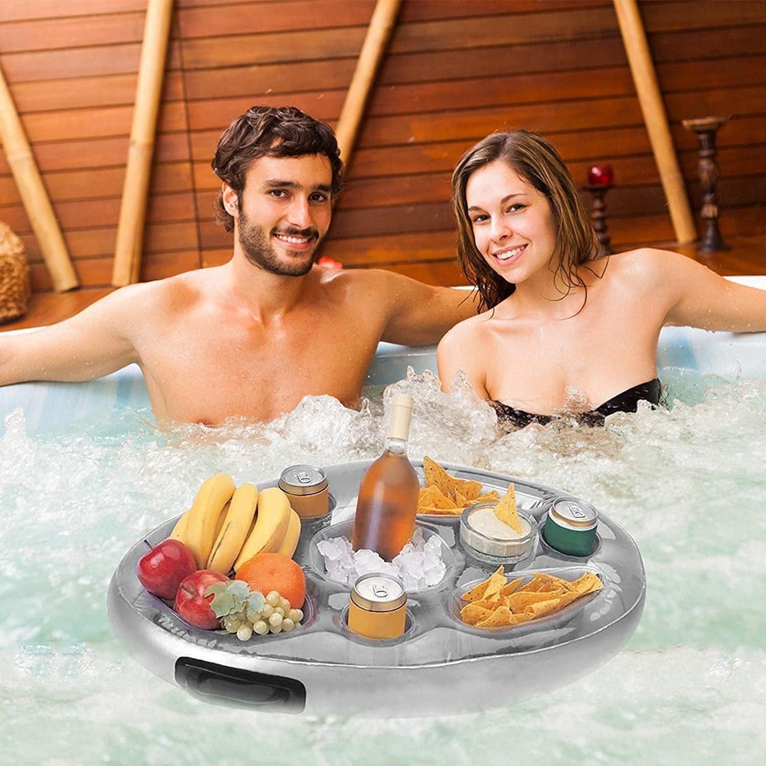 50 x 70cm Portable Inflatable Floating Drink Holder Multi Holes Large Capacity Drink Float for Pools Hot Tub 50 x 70cm Portable Inflatable Floating Drink Holder Multi Holes Large Capacity Drink Float for Pools Hot Tub